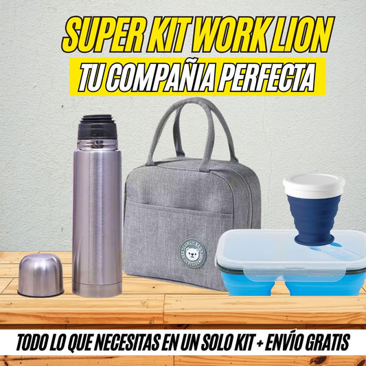 KIT WORK LION® (SUPER COMBO PORTA COMIDAS COMPLETO)